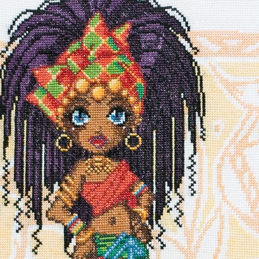 AFRICAN PRINCESS - Downloadable cross stitch chart