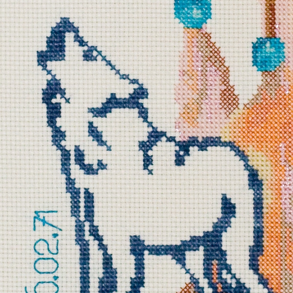 Cross Stitch for American Native Astrology : WOLF